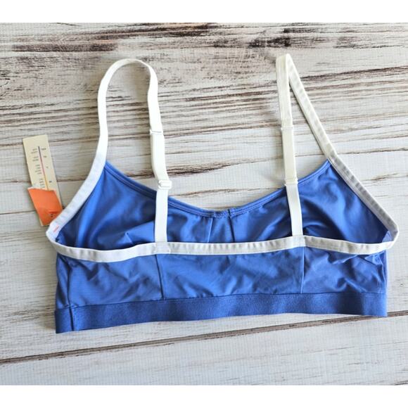 Colsie Blue with White Trim Lounge Bra Bralette sz L New - Picture 6 of 6